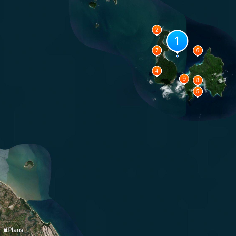 Isole Perenthian Mappa