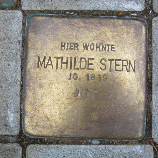 Stolperstein en memoria de Mathilde Stern