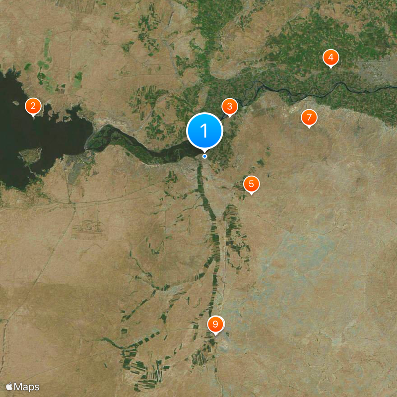 Mansura, Raqqa Map
