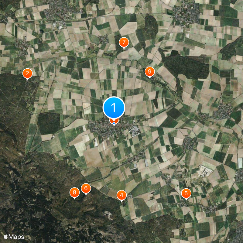 Langensalza memorial Mapa