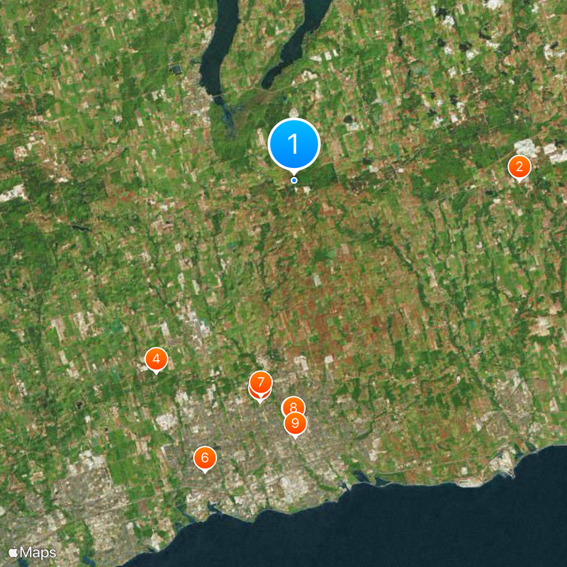 Oak Ridges Moraine Map