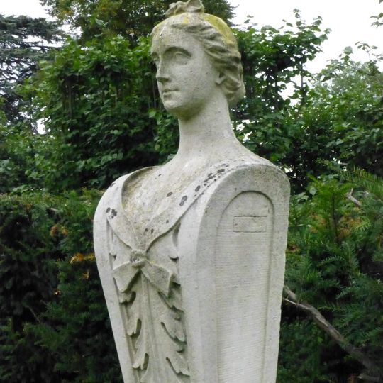 Ten Terms With Female Heads In Semicircle Before Front Of Chiswick House