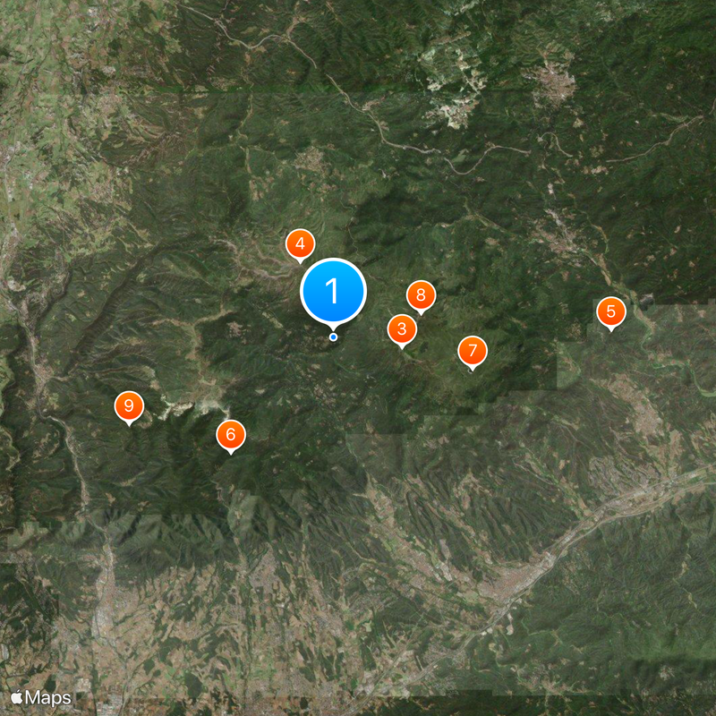 Montseny Natural Park Map