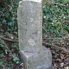 Milestone, Bowd, just S of the complex junction with A3052
