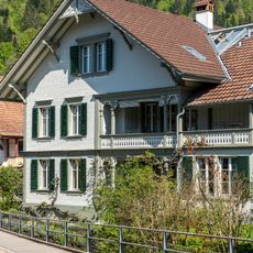 Residential building with barn