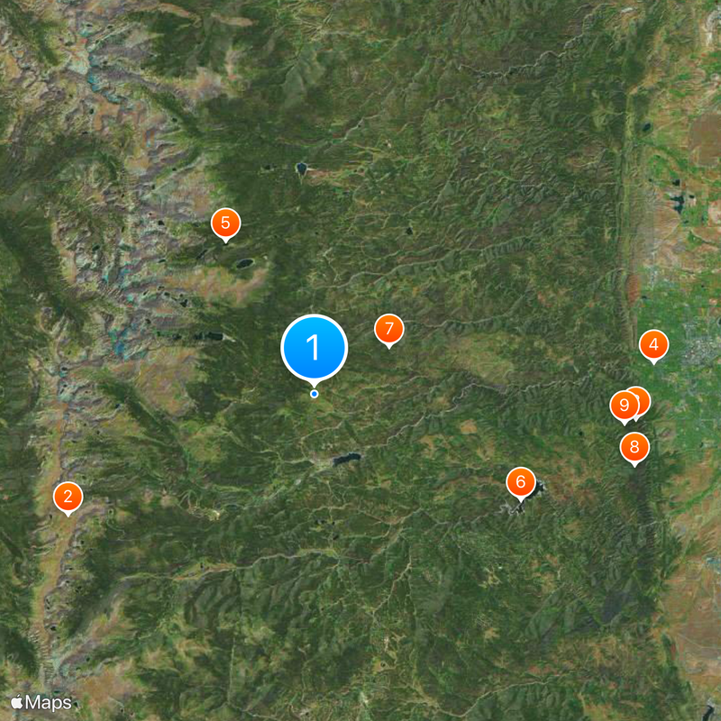 Caribou Ranch Map