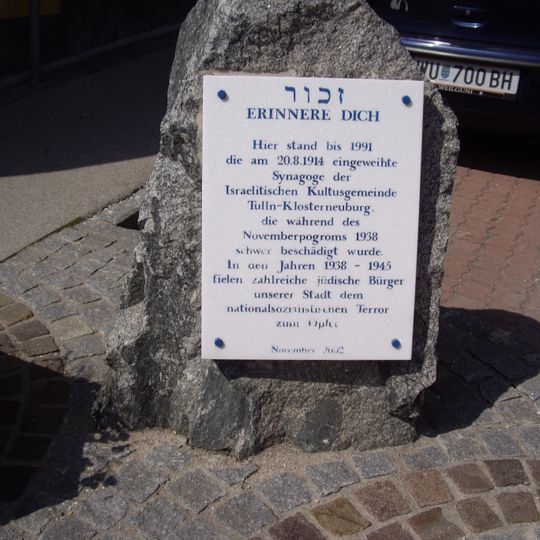 Gedenkstein Synagoge Klosterneuburg
