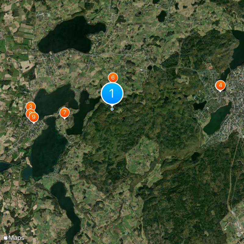 Łapalice Castle Map