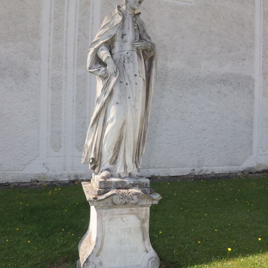 Socha sv. Aloise Gonzaga v Myslibořicích