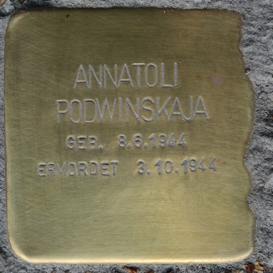 Stolperstein dedicated to Annatoli Podwinskaja