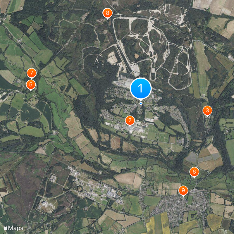 Bovington Camp Map