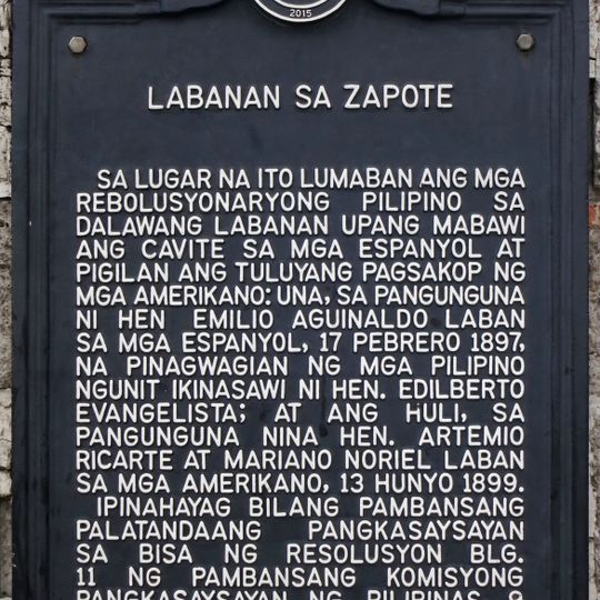 Battle of Zapote historical marker