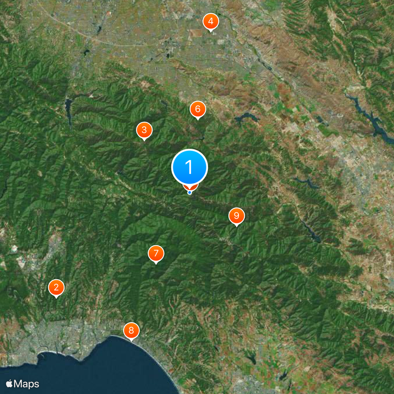 Santa Cruz Mountains Map