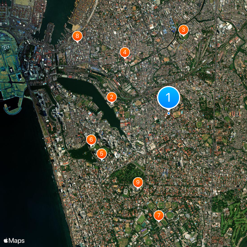 Ananda College Map