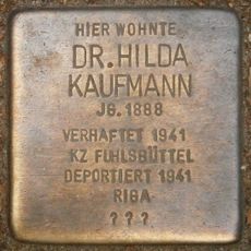 Stolperstein à la mémoire de Hilda Kaufmann