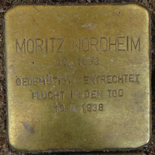 Stolperstein en memoria de Moritz Nordheim