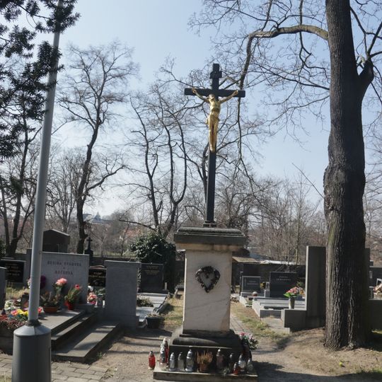 Cemetery cross in Dolní Počernice Cemetery