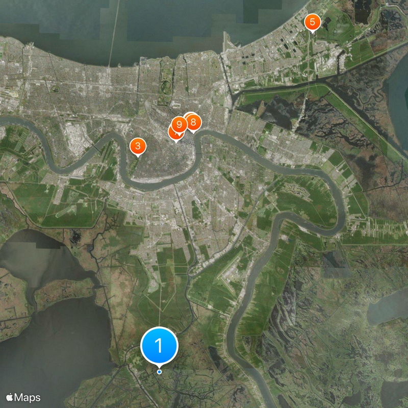 Parroquia de Jefferson Mapa