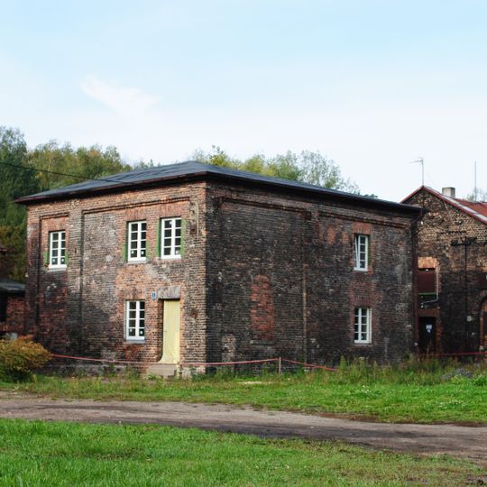 Budynek nadszybia w zespole szybu Alfred w Katowicach