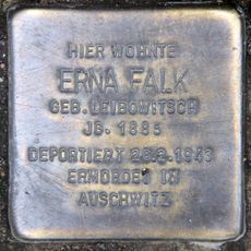 Stolperstein dedicated to Erna Falk