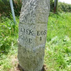 Guide Post 250 Metres North Of Trevalfry Farm