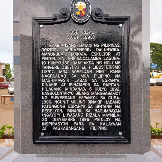 Jose Rizal historical marker