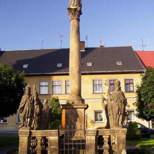 Marian column in Hodkovice nad Mohelkou
