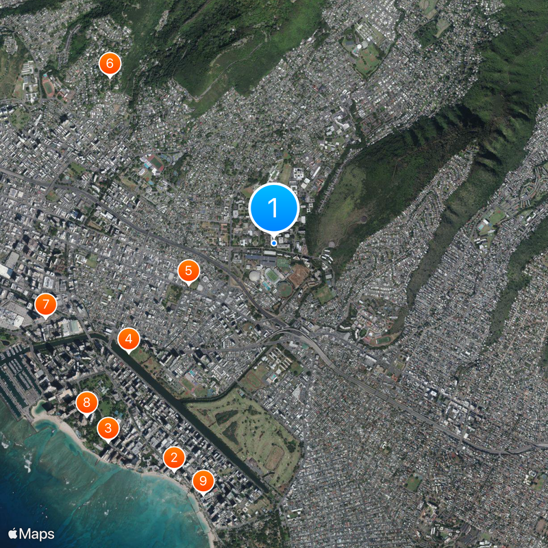 University of Hawaiʻi at Mānoa Map