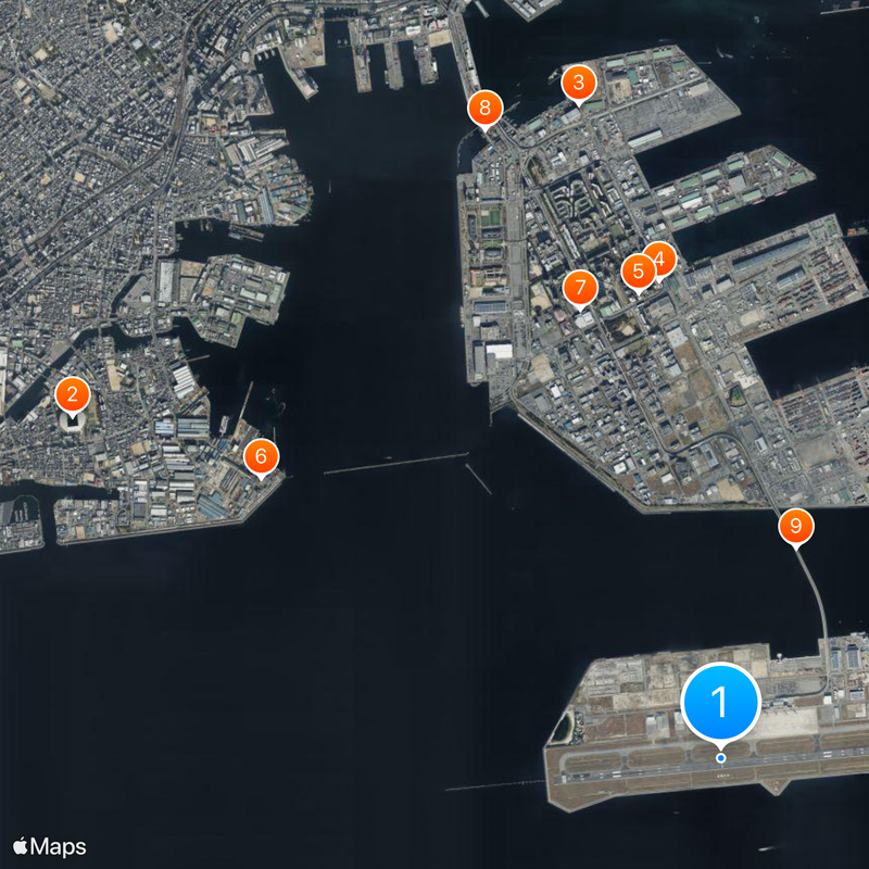 Kobe Airport Map