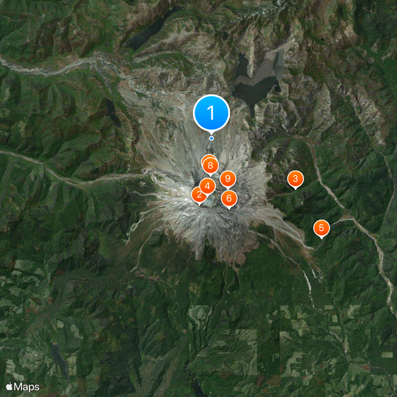 Mount St. Helens National Volcanic Monument Map