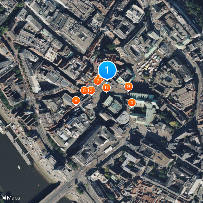 Town Hall of Bremen Map