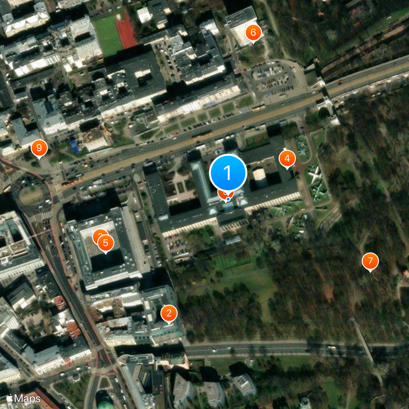 Museu Nacional de Varsóvia Mapa