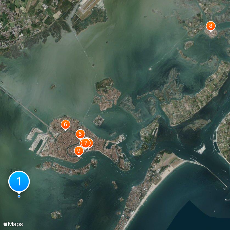 Lagune de Venise Carte