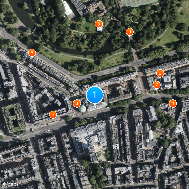 Madame Tussauds Mapa