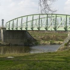Iron bridge over the Blanice in Putim