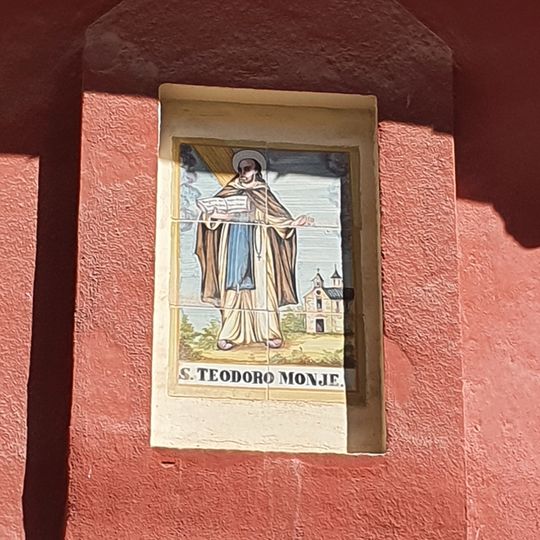 Ceramic panel of Saint Theodore the Monk