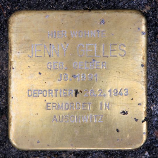 Stolperstein en memoria de Jenny Gelles
