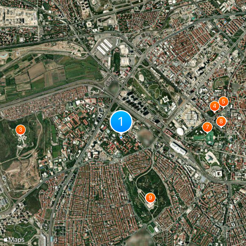 Universidad de Ankara Mapa