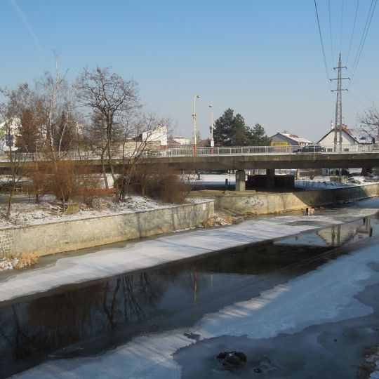 Bridge of Vsetínská street over the Rožnovská Bečva