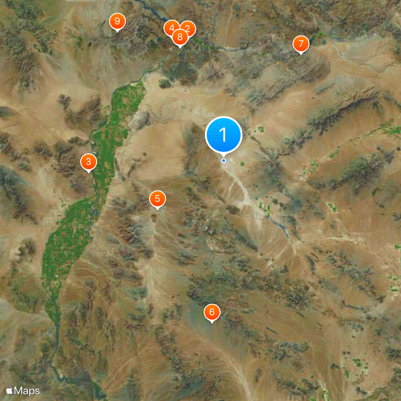 Contea di La Paz Mappa