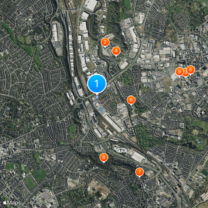Stoke-on-Trent built-up area Map