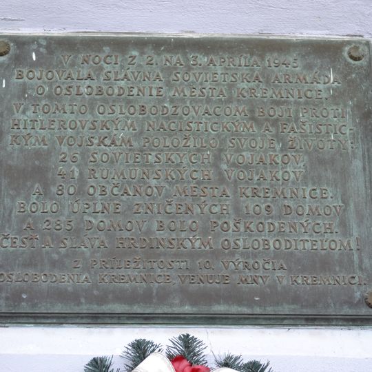 Radnica, tabuľa pamätná