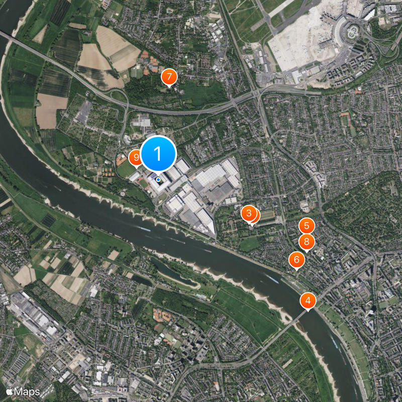 Merkur Spiel-Arena Mapa