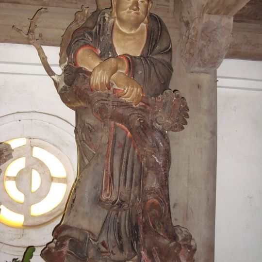 Collection of Buddhist statues at Tay Phuong temple