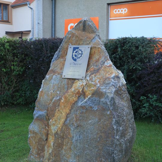 Pamětní kámen v Onšově