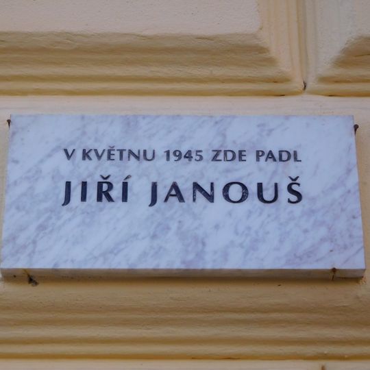 Plaque to Jiří Janouš