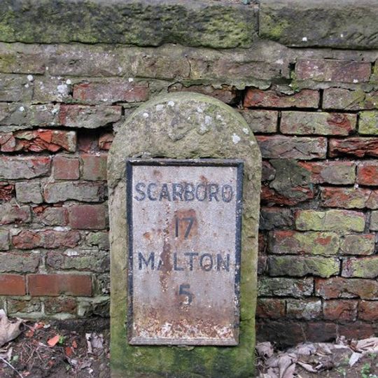 Milestone Approximately 40 Metres West Of The Gates To Scampston Hall