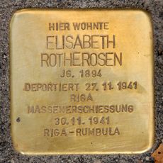 Stolperstein en memoria de Elisabeth Rotherosen