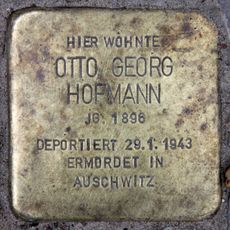 Stolperstein en memoria de Otto Georg Hofmann