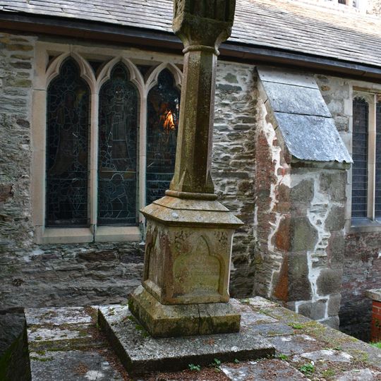 Cross in the churchyard about 2 metres east of south porch of Church of St Bartholomew